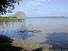 Paisagem à beira-mar, Tamarin, Maurícias.
