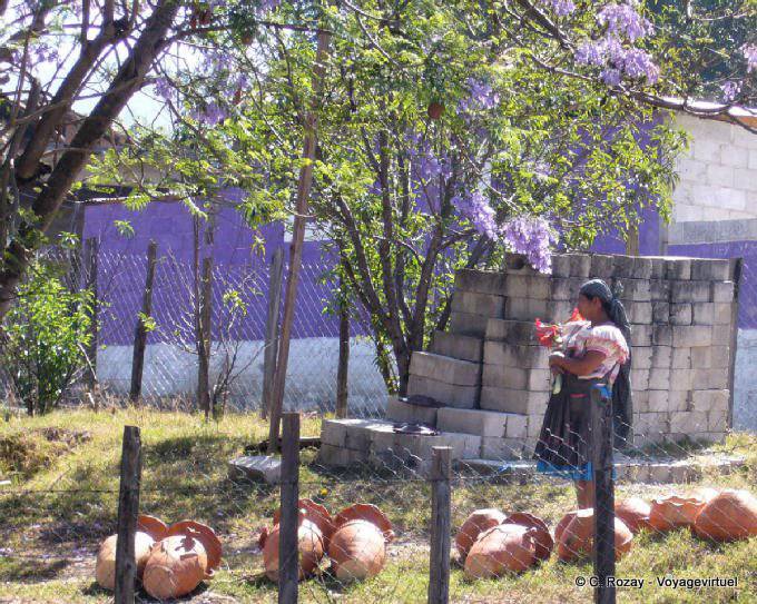 Chiapas, fecha com tons de violeta - México