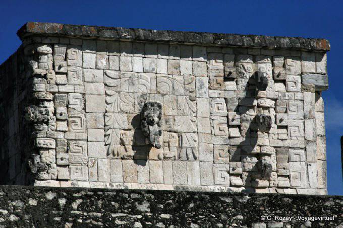 Temple Chacmool, topo do templo dos guerreiros, Chichen Itza - México