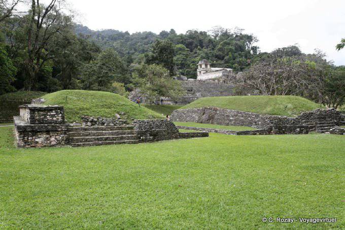 Panorama sobre o jogo de bola, Palenque - México