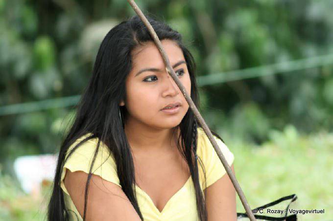 O jovem mexicano rebatidas retrato Palenque - México