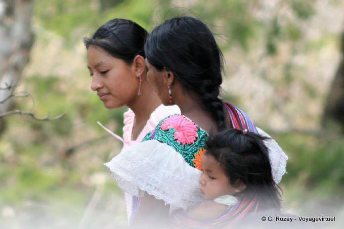 Mulheres vestindo Tonina - México