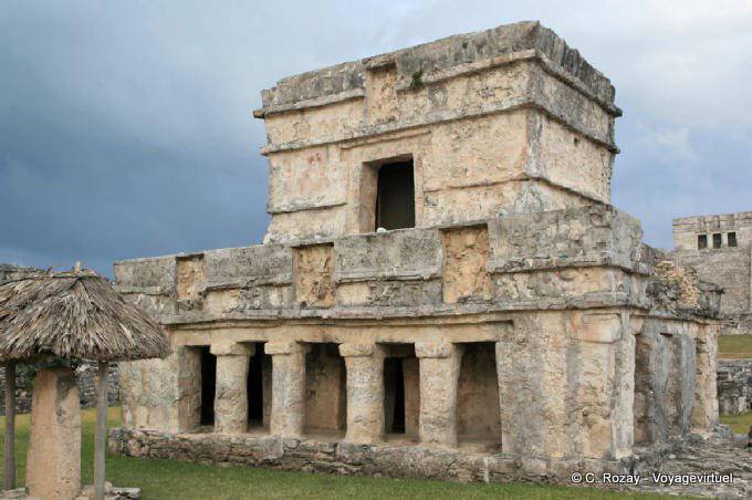 O Templo dos afrescos, sítio arqueológico de Tulum - México