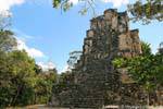 O sítio arqueológico de Chunyaxché, El Castillo, Muyil, México.