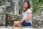 Retrato da estrela mexicana, Palenque, México.
