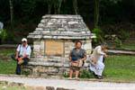 Descanse durante a visita, Palenque, México.