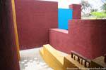 Os esquemas de cores, outdoor Tonina Museum, México.