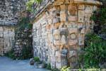 Chaac máscara decorar um canto, Grande Pirâmide, Uxmal, México.