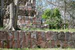 Restos de paredes, Uxmal, México.
