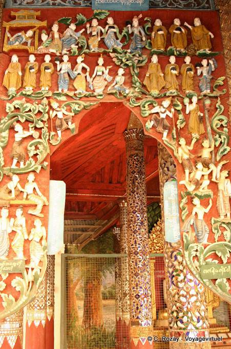 Detalhe do Shwezigon Pagoda, Bagan - Myanmar (Birmânia)