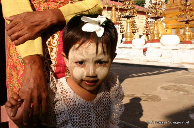 Thanaka Criança, Bagan - Myanmar (Birmânia)