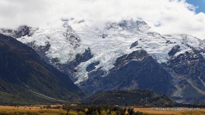 Tensões Glacial, Mount Cook Road, Canterbury - Nova Zelândia