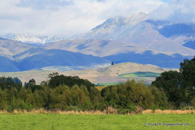 Paisagem, Road to Oamaru Omarama, Canterbury - Nova Zelândia