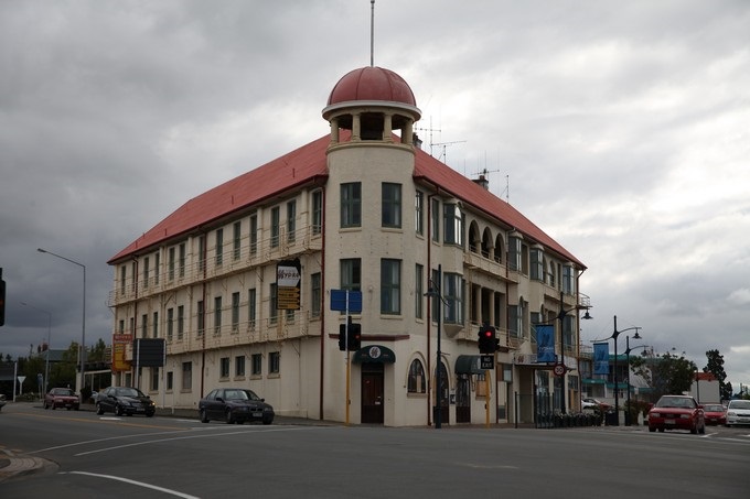 O edifício Bay Hill, Timaru, Canterbury - Nova Zelândia