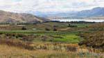 Paisagem, Lago Benmore, Canterbury, Nova Zelândia.