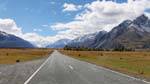 Entre montanhas, Mount Cook Road, Canterbury, Nova Zelândia.