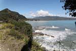 A costa, Te Araroa, East Cape, Nova Zelândia.