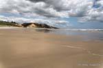Paisagem, Baylys Beach, Northland, Nova Zelândia.