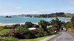Vista a partir do sul alturas Whangaruni Oakura Bay, Northland, Nova Zelândia.