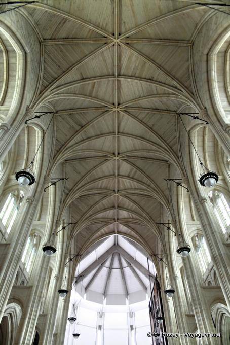 Tecto abobadado enorme, Dunedin, Catedral St Pauls - Nova Zelândia