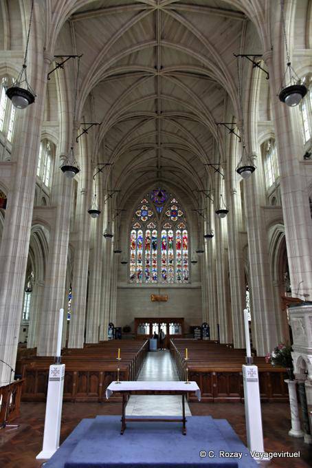 Vista do altar nave, Dunedin, Catedral de St Pauls - Nova Zelândia