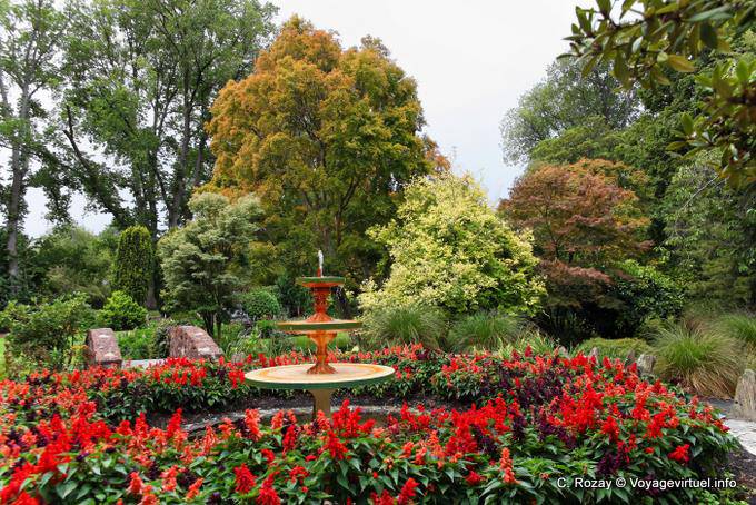 Início do outono Jardins Públicos, Oamaru, Otago - Nova Zelândia