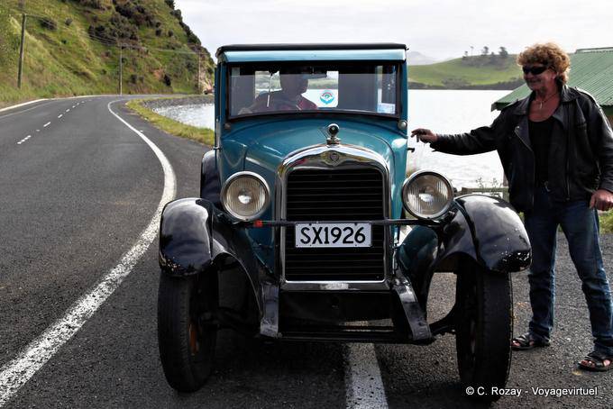 Super Essex, península de Otago Dunedin Old Car - Nova Zelândia
