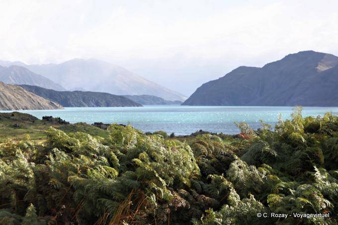 Cores no lago, lago Wanaka, Southland - Nova Zelândia