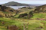 Dunedin Otago Peninsula Panorama Sheppard Estrada, Nova Zelândia.