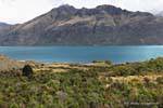 Outro ponto de vista da baioneta Peaks, Queenstown Lake Wakatipu, Southland, Nova Zelândia.