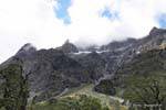 Paisagem perto de Mount Christina Road to Milford Sound Te Anau, Southland, Nova Zelândia.