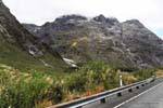 Paisagem Parque Nacional Fiordland, Road to Milford Sound Te Anau, Southland, Nova Zelândia.