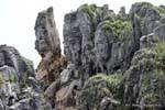 Em construção Stacks, Punakaiki, Westcoast, Nova Zelândia.