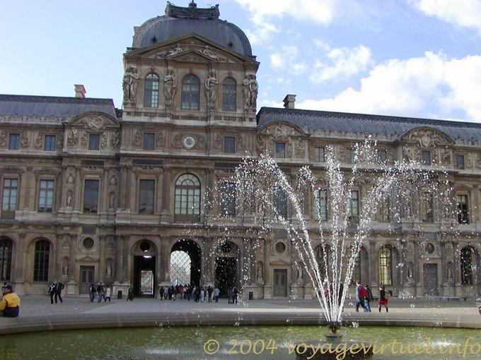 Jatos de água, Paris, Louvre, França