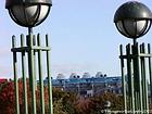 Streetlights em Beaubourg, Paris, França.