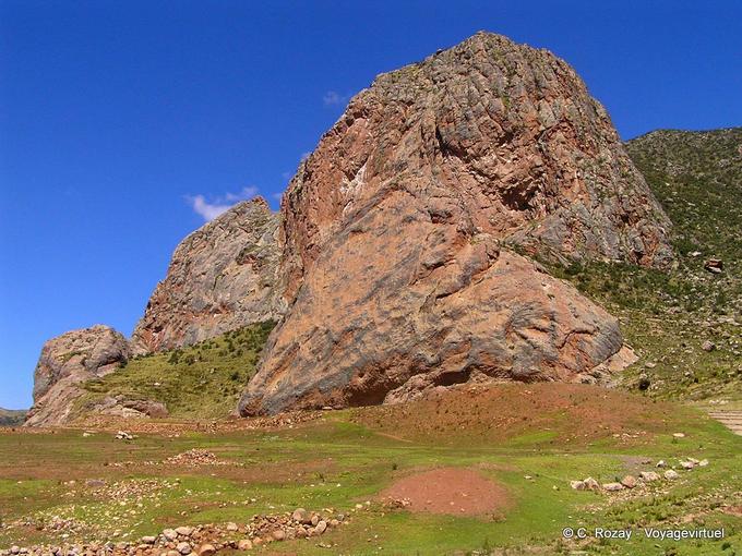 Rochas vermelhas, Pukara -Peru