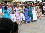 Dança de rua de inspiração espanhola, Otavalo, Equador.
