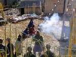 A vida diária Aymara Titicaca, Peru.
