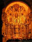Cusco, altar da igreja Templo de la Compañía de Jesús, Peru.