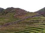 O Inca sítio arqueológico de Pisac e terraços, Peru.