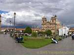 Angle, em vez de Puma (Huacaypata) famosa Plaza de Armas, Cusco, Peru.