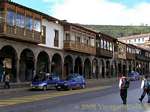 Varandas e arcos em Cusco, Peru.