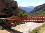 Ponte sobre o Rio Apurimac, Cusco e Abancay entre, Peru.