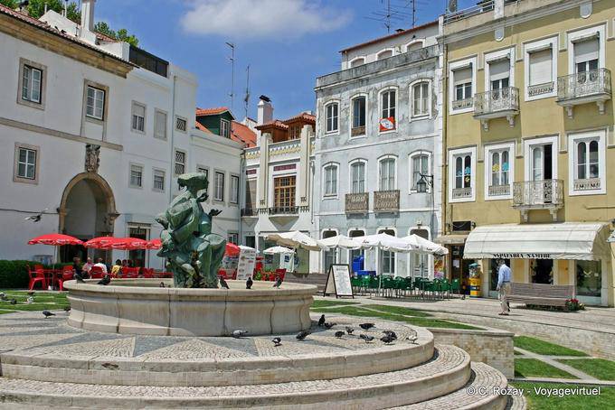 A Praça da República, Alcobaça - Portugal