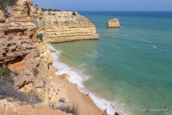 Algarve falésias para Ferragudo - Portugal