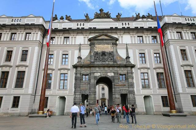 Hradčany, la Porte Mathias, entrée du château Royal - Praga, República Checa