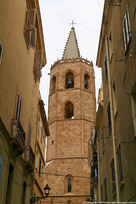 Alghero Catedral torre sineira - Sardenha