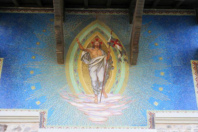 Pintura de Cristo, Igreja do Cristo Redentor, Arborea - Sardenha