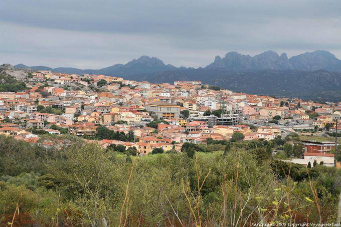 Arzachena, vista da cidade - Sardenha
