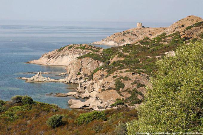 La Torre Argentina, na costa em torno de Bosa - Sardenha